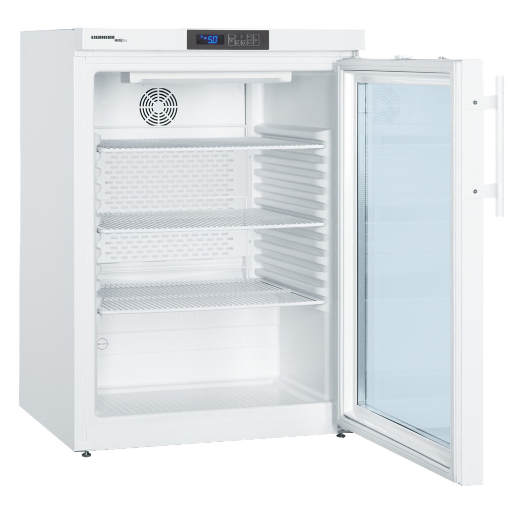 Mediline Medikamentenkühlschrank mit Comfort-Elektronik 141 l, nach DIN, Glastür